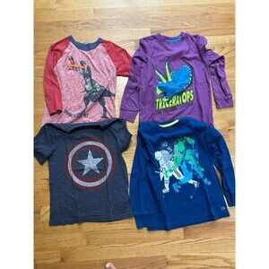 Boys bundle Dino hockey super hero triceratops 6 - 7